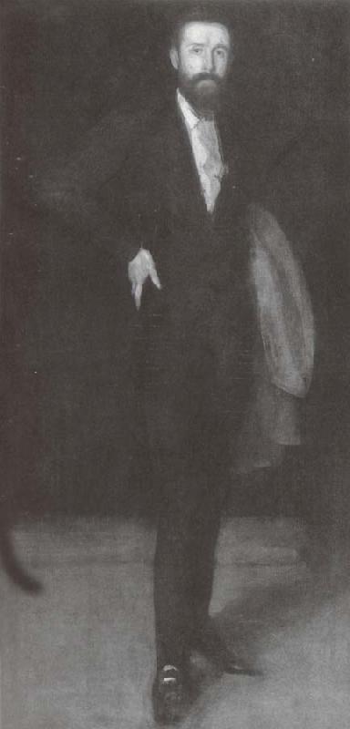 James Abbott McNeil Whistler Arrangement in Schwarz Portrait von F.R.Leyland Sweden oil painting art